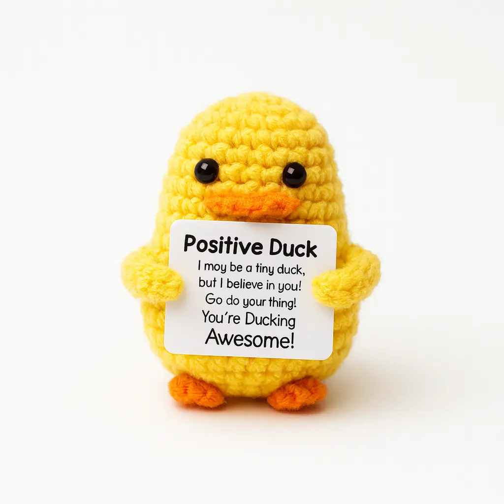 Positive Duck with Inspiring Message.webp