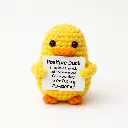 Positive Duck with Inspiring Message.webp
